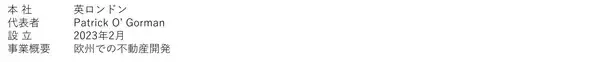 「英国不動産市場本格参入に向け合弁会社を設立　～欧州で環境配慮型開発・マスティンバー建築推進～」の画像