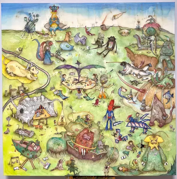 「【銀座 蔦屋書店】アーティスト 中原ちひろが "ウルトラ怪獣"をテーマに幻想的で物語性豊かな世界観を描いた展覧会「かいじゅうたちの楽園 Paradise of Kaiju」を4月10日（金）より開催。」の画像