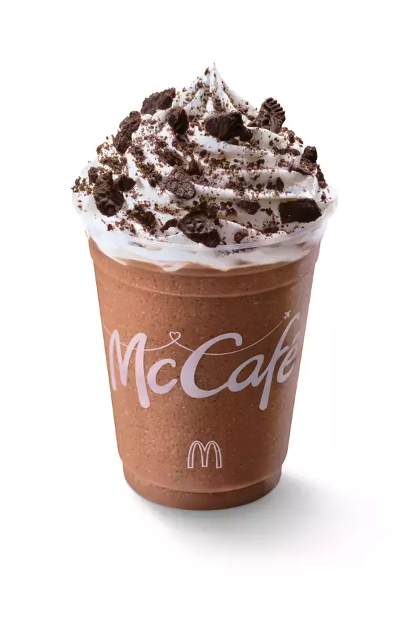「McCafé®で初週販売数No.1※１がリニューアルして登場！「クッキー＆チョコミントフラッペ」 期間限定で 8月19日（水）より販売開始！」の画像