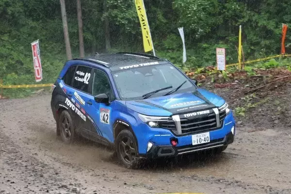 「OPEN COUNTRY装着の新型フォレスターがXCRスプリントカップ第3戦でクラス優勝」の画像