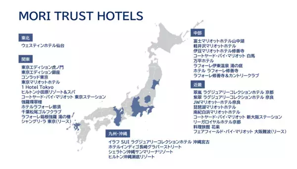 「森トラストグループ　ホテル事業50周年」の画像
