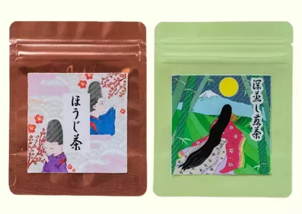 「【フェリス女学院大学】井内ゼミ生が「源氏物語」をテーマに宮代製茶パッケージをデザイン」の画像