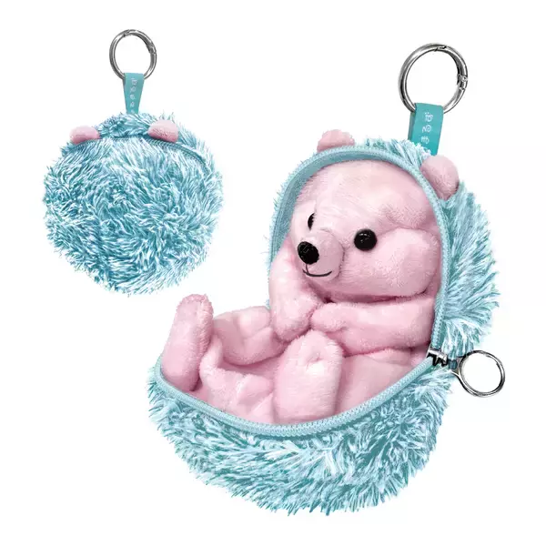 「小物の収納にぴったり！ふわふわ丸まる姿が愛らしく、思わずファスナーを開けたくなる＜はりねずみ＞ポーチが登場」の画像