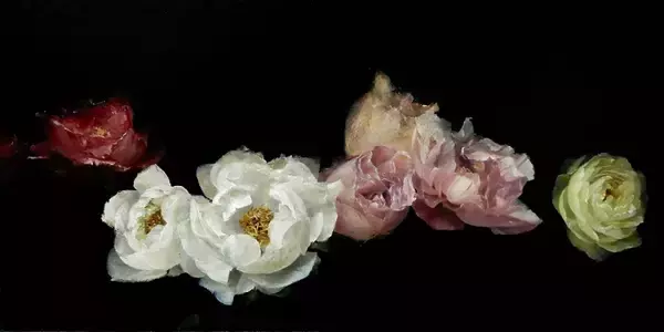 「初日、モデルを前にした公開クロッキー（速写画）を初開催！　第29回　明日の白日会展」の画像