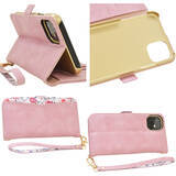 「「上品な花柄がプラス」されたスウェード調素材の「iPhone11 Pro」専用手帳型ケースがバナナのロゴマークでお馴染みのラスタバナナから新発売！」の画像2