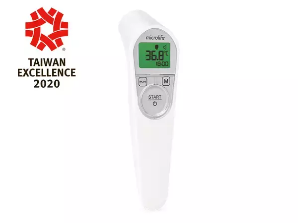 新型コロナウイルスの感染予防対策に台湾エクセレンス賞*受賞メーカーの高精度赤外線非接触体温計が貢献