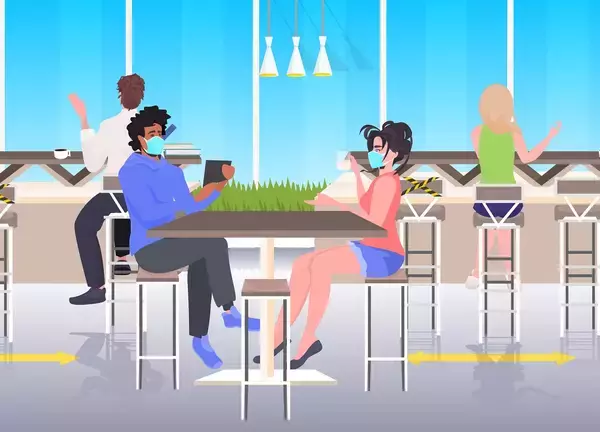 外食の利用状況は6月末から微増飲食店で気になるのは“三密”　他の利用客に気を配る様子も見られる