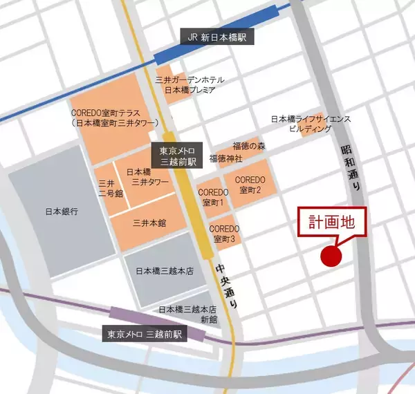 「三井不動産と竹中工務店、日本橋にて国内最大・最高層の木造賃貸オフィスビル計画検討に着手」の画像