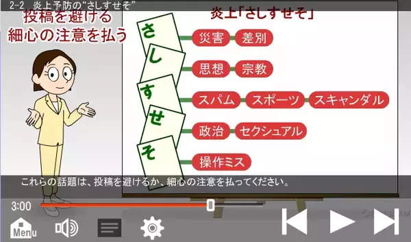 「日本能率協会マネジメントセンター、eラーニングライブラリ（R） 新コース『正しく活用！ＳＮＳ炎上予防コース』開講」の画像