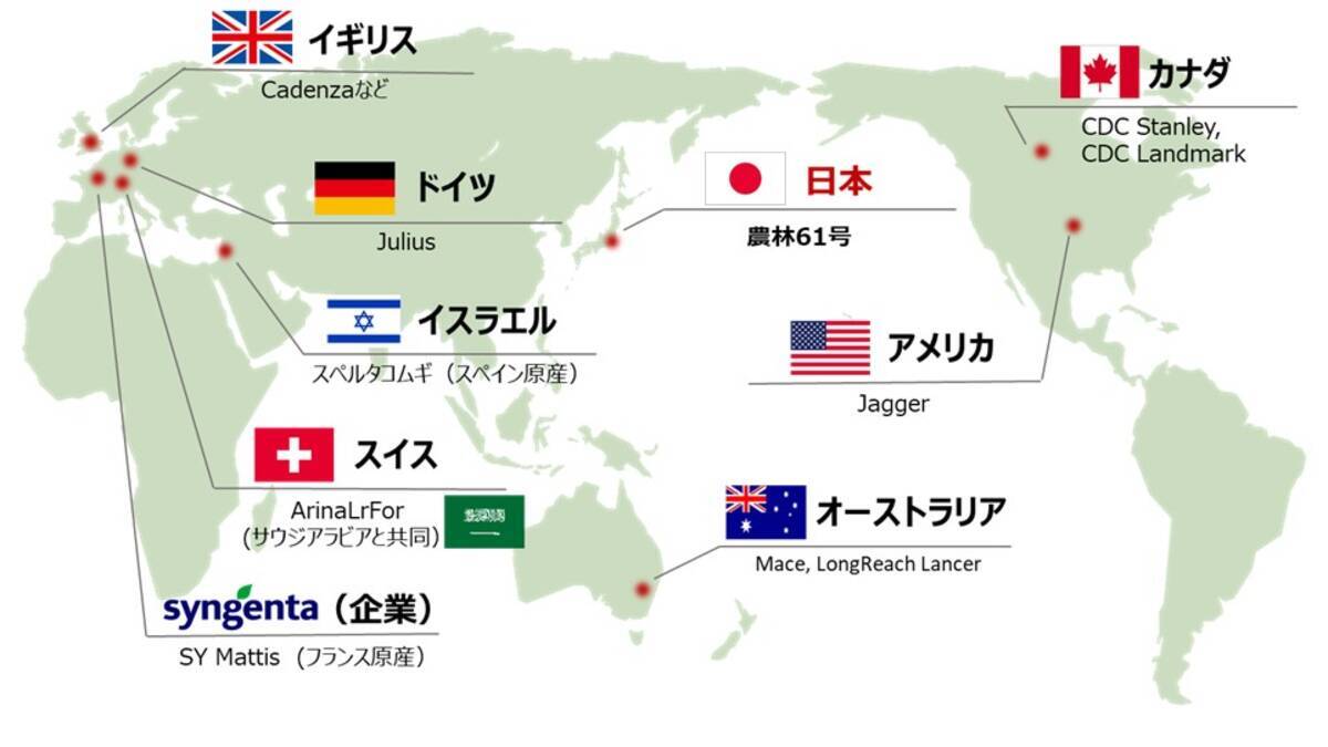 日本コムギ農林61号など世界15品種の高精度ゲノム解読に成功 ゲノム情報を利用した迅速な分子育種技術の開発に期待 年11月26日 エキサイトニュース