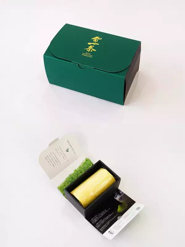 「来年を福ある年に！お濃茶スイーツ専門店、雷一茶が縁起を担ぐ金粉入り福抹茶を限定発売。自信のお濃茶ロールケーキも継続人気。」の画像