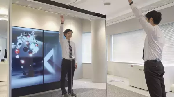 「ソフトバンクの５Gで実現するリアルタイム演算力　　　　　　　　　乃村工藝社が、インタラクティブなデジタルアートを企画・展示　　　　　　　　　　5G X LAB OSAKAにて（4月1日より）」の画像