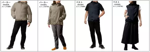 『ファン＋UVカットパーカー／ベスト』登場！