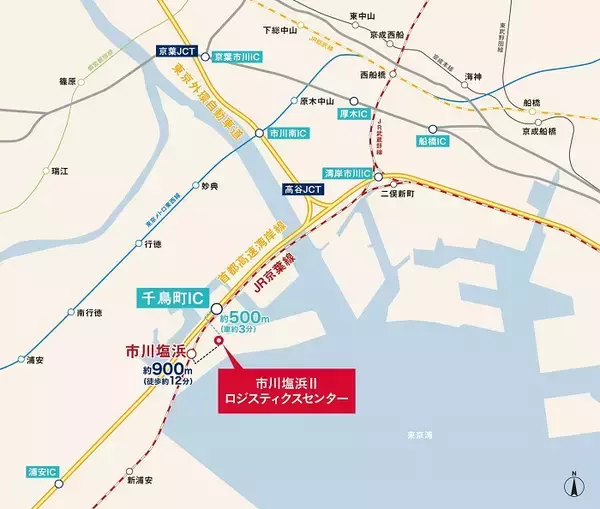 「【オリックス不動産】首都圏湾岸エリアのマルチテナント型物流施設「市川塩浜Ⅱロジスティクスセンター」本日着工」の画像