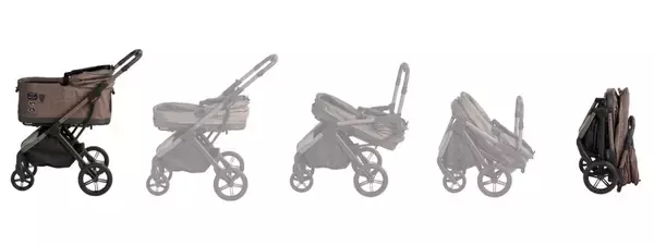 「キャビンを付けたまま畳める 中型犬対応ペットカート『FikaGO TOGGLE (フィカゴートグル)』2026年2月上旬 新発売」の画像