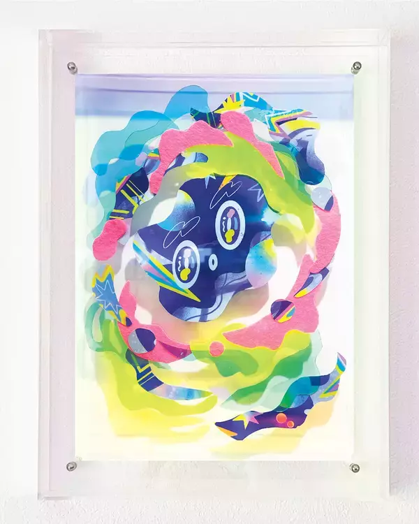 「【京都 蔦屋書店】今吉絵馬の個展「Emotional Effect」を6月5日（金）より開催。コラージュとペイントによる多層的な色彩表現。」の画像