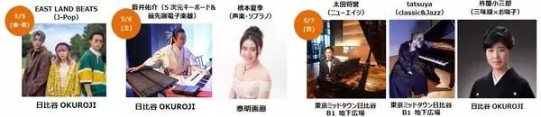 「【東京ミッドタウン日比谷】「NESPRESSO presents Hibiya Festival 2023」”ステップショー”ラインナップ決定！」の画像