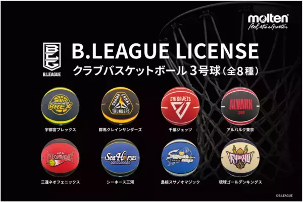 B.LEAGUE LICENSEクラブバスケットボールをスポーツデポ・アルペンにて限定発売