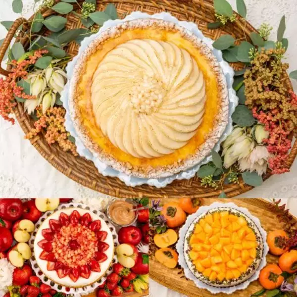 【キル フェ ボン】実りの秋を感じる洋梨、リンゴ、柿とチョコレートのハーモニー「秋のフルーツを味わうショコラタルト」