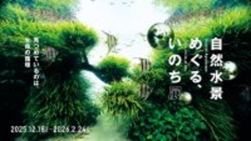 【すみだ水族館】世界に誇るネイチャーアクアリウムの原点を見つめる「自然水景 めぐる、いのち展」開催