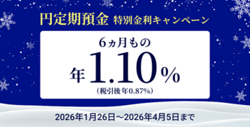 住信SBIネット銀行、「円定期預金 特別金利キャンペーン」実施のお知らせ