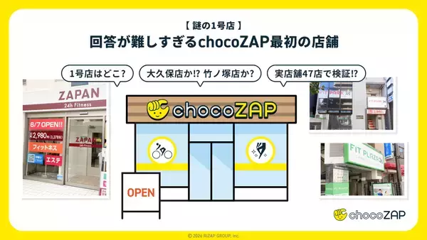 「chocoZAP2,000店舗突破  田んぼの中、高速道路SA・PA、空港、一般会員が入れない〇〇まで?!  変わったロケーション店舗をインフォグラフィックスで一挙公開」の画像