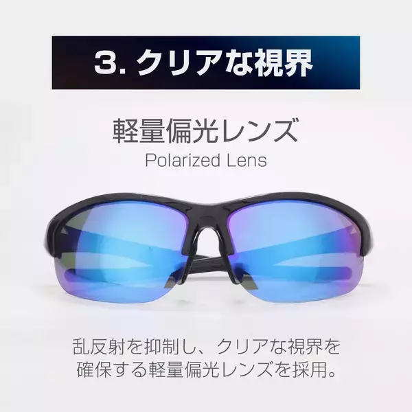 「「TIGORA スポーツグラス」より、ズレないを追求した“究極の快適フィットモデル”が登場」の画像