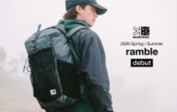 【KARRIMOR】街とフィールドをシームレスにつなぐ新リュックサック「ramble」デビュー