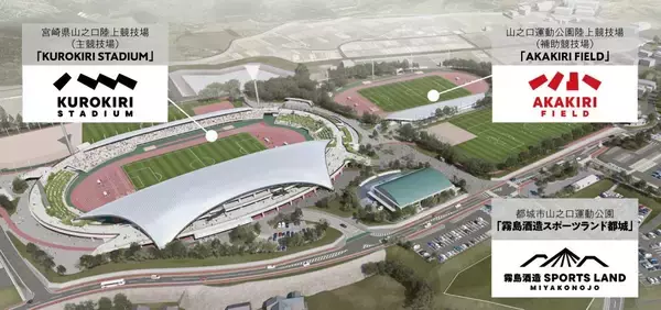2025年4月より宮崎県と都城市が供用開始する新運動公園のネーミングライツを取得運動公園の名称は『霧島酒造スポーツランド都城』に決定！