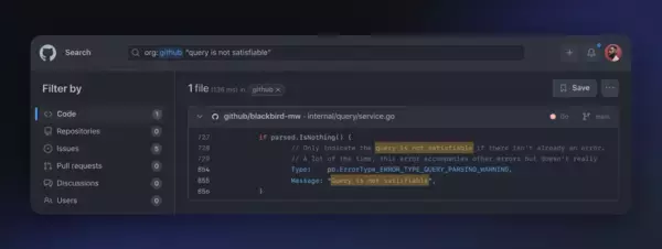 「GitHub、コードビューとコード検索およびsecret scanningプッシュ保護の一般提供(GA)を発表」の画像