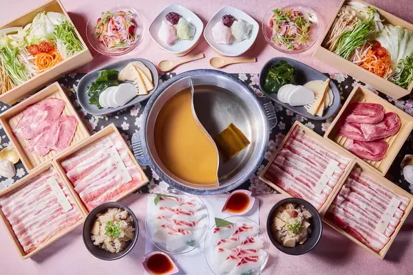 【しゃぶしゃぶ温野菜 イベントレポート】めで鯛、春到来！はまぐり香る黄金だしの「鯛しゃぶ」御膳が登場 ～春野菜・山形恵み豚・花見もちなどの季節限定メニューを一度に味わう～