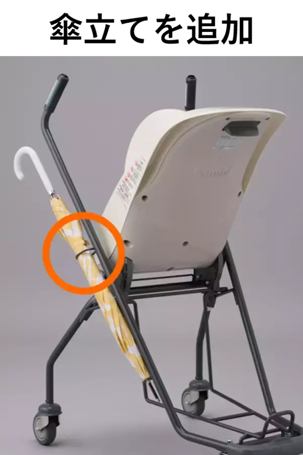 「生後2ヵ月から4才まで乗せられるリクライニング付きショッピングカート「Combi エンジェルワゴンAW5/6」シリーズ2024年1月発売」の画像