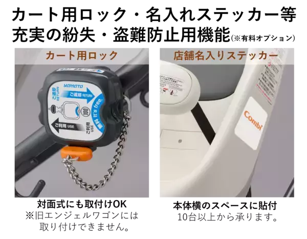 「生後2ヵ月から4才まで乗せられるリクライニング付きショッピングカート「Combi エンジェルワゴンAW5/6」シリーズ2024年1月発売」の画像