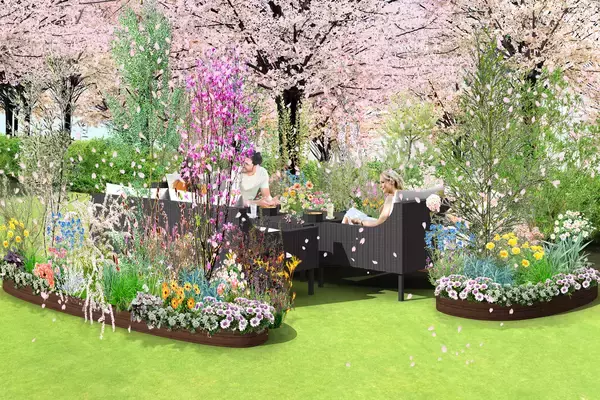 「【東京ミッドタウン】ザ・リッツ・カールトン東京考案のメニューが登場！期間限定の屋外ラウンジ「ROKU〈六〉 MIDTOWN BLOSSOM LOUNGE」」の画像