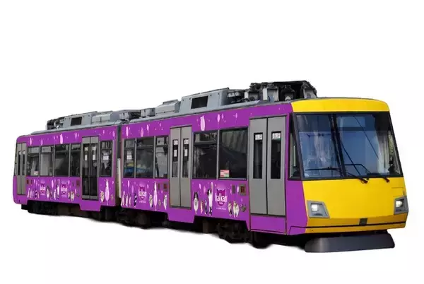 日常の風景の中を「愛猫が駆け抜ける」特別ラッピング電車 カルカン（R）「にゃんにゃん電車」が6月1日より東急世田谷線にて運行開始