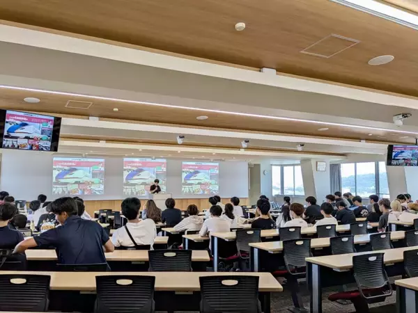 「【福井工業大学】福井県×建築土木工学科「クルマに頼り過ぎない社会」を目指すモビリティ・マネジメント教育を実施！～自家用車保有率全国トップの福井で、1年生77名が「ふくい のりのりマップ」を活用した最適ルート探求ワークショップを体験～」の画像
