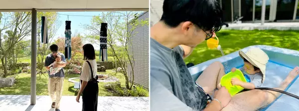 「「庭でキャンプと焚火を楽しむ」～日常の喧騒を忘れ、まるで森の中にたたずむ理想の住まい～」の画像