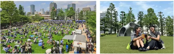 「【東京ミッドタウン】都会の緑豊かな芝生広場でのんびりピクニックを満喫！「MIDTOWN OPEN THE PARK 2026」」の画像