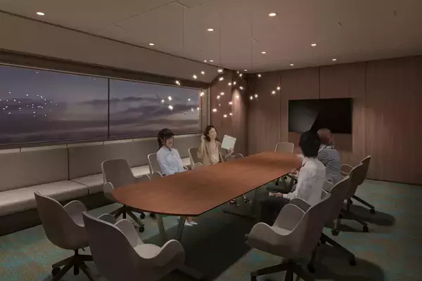 「なんばパークス・パークスタワー7階共有部エリアを従業員専用ラウンジ・会議室「PARKS PATIO」としてリニューアルオープン」の画像