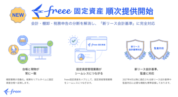 freee、固定資産にまつわるすべての業務をシームレスにつなぐ「freee固定資産」を5月26日より順次提供開始