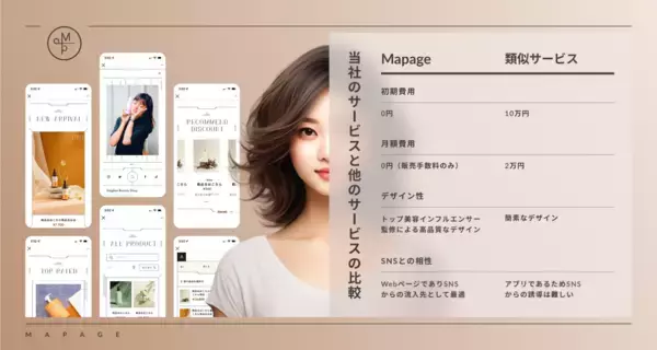 「美容師向けビジネスプラットフォーム「MAPAGE」がヘアサロン「HARUKI MINATO JAPAN」福岡店で「サロンの情報空間化」トライアルを開始」の画像