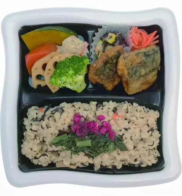 「「健康弁当」シリーズを、管理栄養士監修＋おしゃれ感をアップした容器の「Healthy Box」へとリニューアル！／「20品目が摂れる黄金生姜の玄米ごはん弁当」を12/2（月）より新発売」の画像