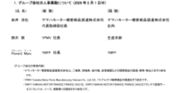 人事異動について