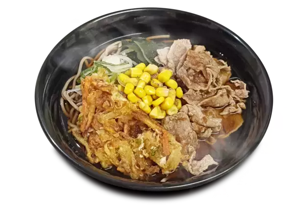 「まさかのコラボ！まさかのトッピング！ 「いきなり！ステーキ立川北口店」が「名代富士そば北口店」とコラボ決定」の画像