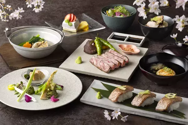 「【コートヤード・バイ・マリオット 新大阪ステーション】桜鯛や桜えび、桜飯など桜をキーワードにした素材で楽しむ春限定「SAKURA(サクラ)」コースを発売」の画像