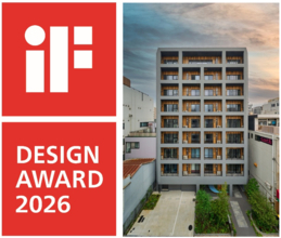 「nido SHIN-OKACHIMACHI」、国内外6つのデザインアワードを受賞～1年間で世界的評価を相次いで獲得。都市型集合住宅の新たな価値を提示～