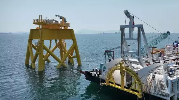 「北九州響灘洋上ウインドファーム向け海底ケーブル工事を完工」の画像