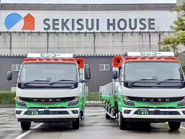 「業界初、積水ハウス向け住宅物流にＥＶトラックを導入」の画像