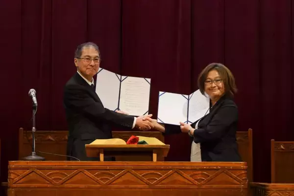 「西南女学院大学とフェリス女学院大学学生交流に関する協定を締結」の画像