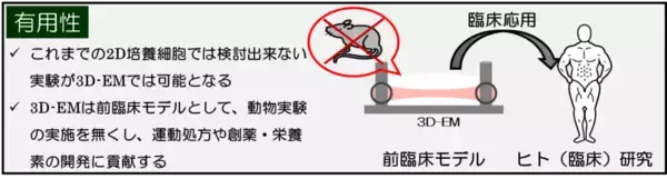 「アニマルフリーとして期待される3次元骨格筋培養細胞によって世界で初めて発見！　「骨格筋由来の生理活性物質であるIrisinは骨格筋収縮により分泌される」 -- 大阪工業大学」の画像